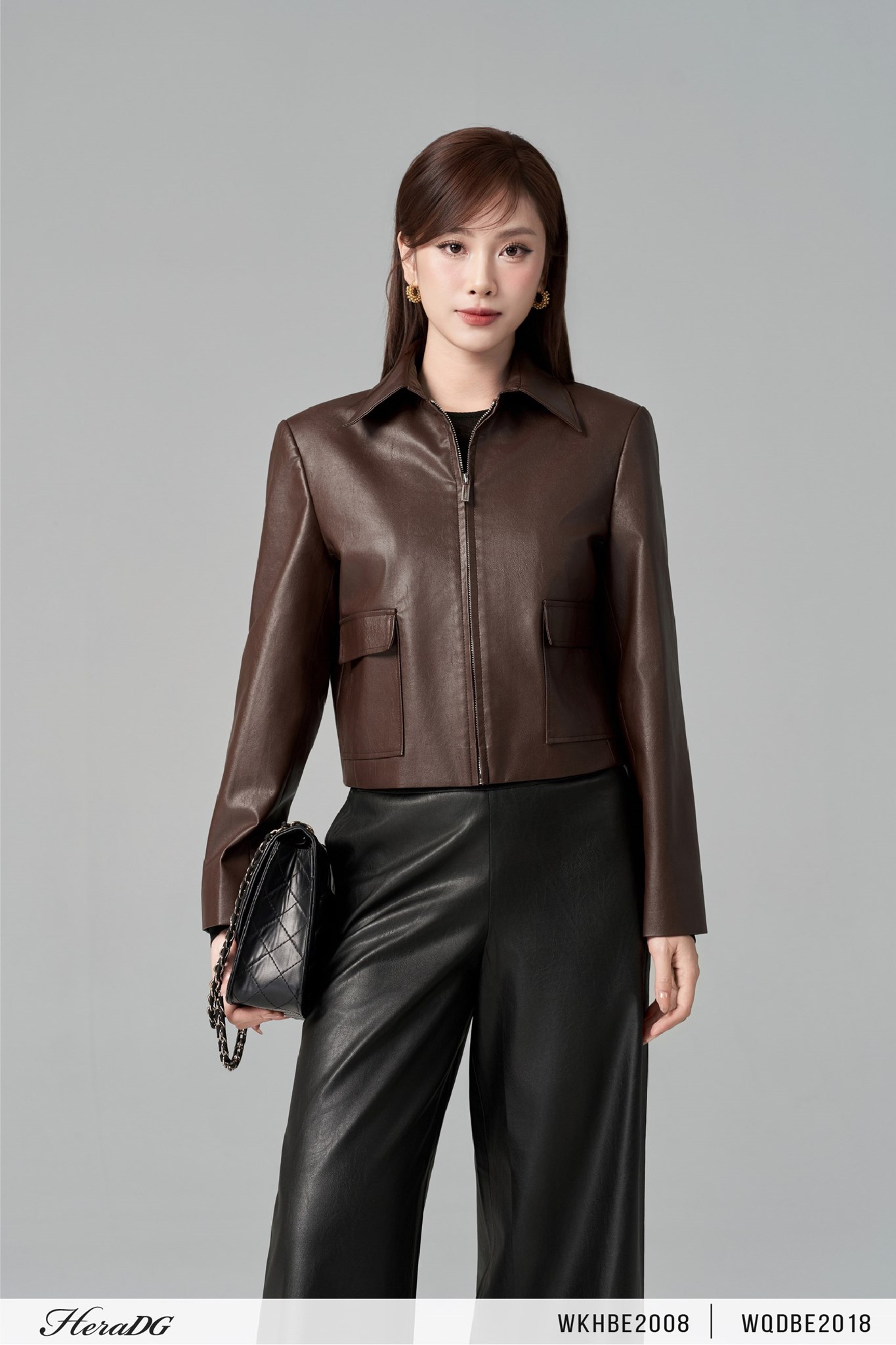 Ảnh của Áo khoác da dáng ngắn